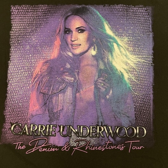 Carrie Underwood Denim & Rhinestones Country Music Tour Band Tee - XL - Picture 3 of 10